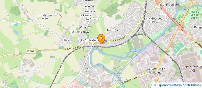 localisation de l'entreprise MADAME KAHINA OUKELIL  LE MANS