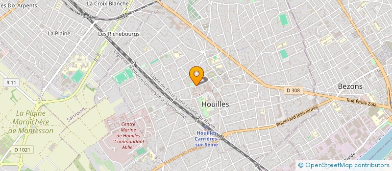 localisation de l'entreprise MADAME KAHINA SEKKAI à HOUILLES