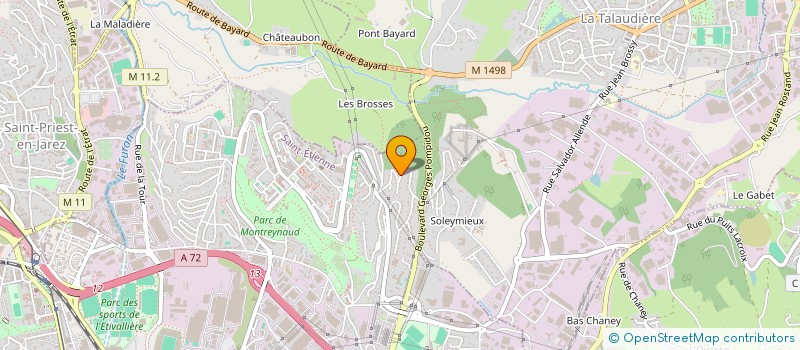 localisation de l'entreprise MADAME KAHINA ZOUAOUI  SAINT-ETIENNE