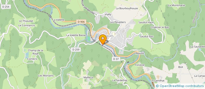 localisation de l'entreprise MADAME KAILYN GAMBLIN  SAINT-GERVAIS-SOUS-MEYMONT