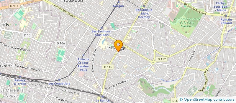 localisation de l'entreprise MADAME KAINA BAKLI  LE RAINCY