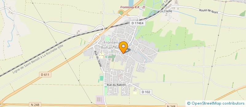 localisation de l'entreprise MADAME KAINA GODEAU  FRONTENAY-ROHAN-ROHAN