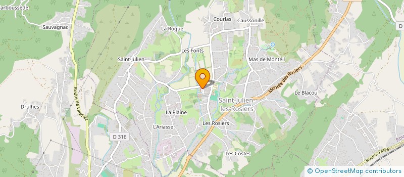 localisation de l'entreprise MADAME KAINA OUDDANE à SAINT-JULIEN-LES-ROSIERS