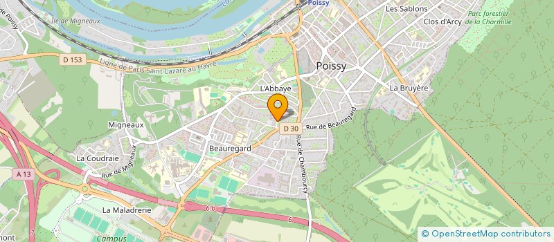 localisation de l'entreprise MADAME KAINA ROCHE  POISSY