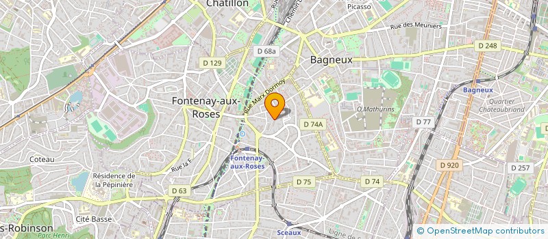 localisation de l'entreprise MADAME KAINYA WASISUA  FONTENAY-AUX-ROSES