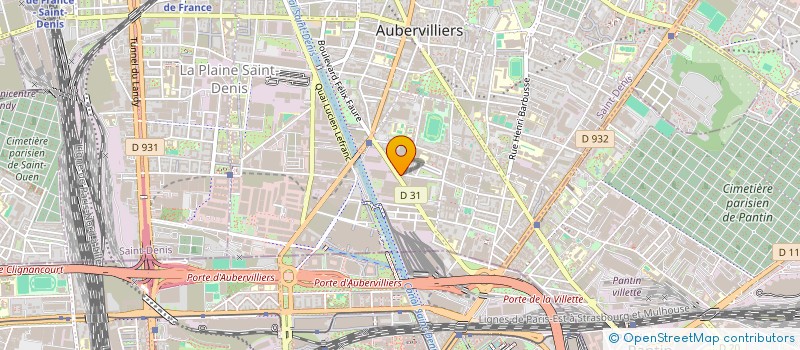 localisation de l'entreprise MADAME KAISSE HASSINA  AUBERVILLIERS