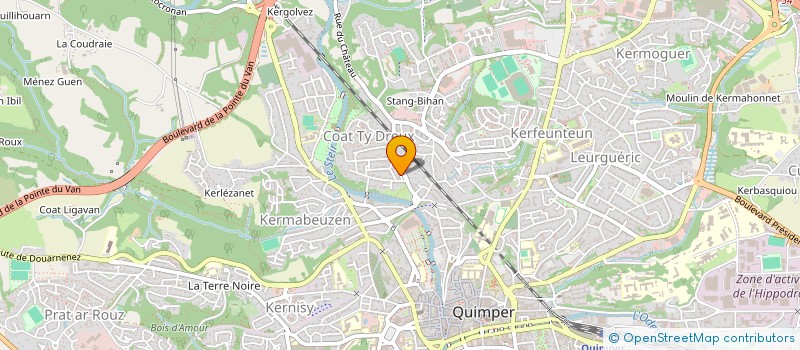 localisation de l'entreprise MADAME KALANA GADBIN à QUIMPER