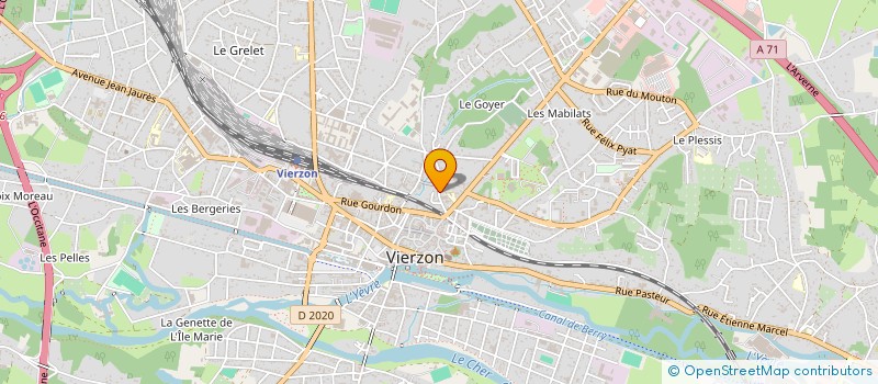 localisation de l'entreprise MADAME KALATHOUMI ABDOURRAQUIB  VIERZON