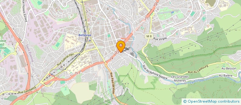 localisation de l'entreprise MADAME KALI FRANZ  SAINT-ETIENNE