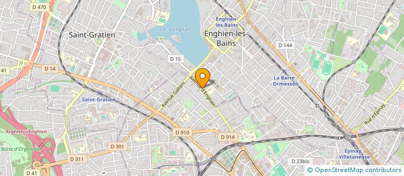 localisation de l'entreprise MADAME KALINA VASSILEVA  ENGHIEN-LES-BAINS