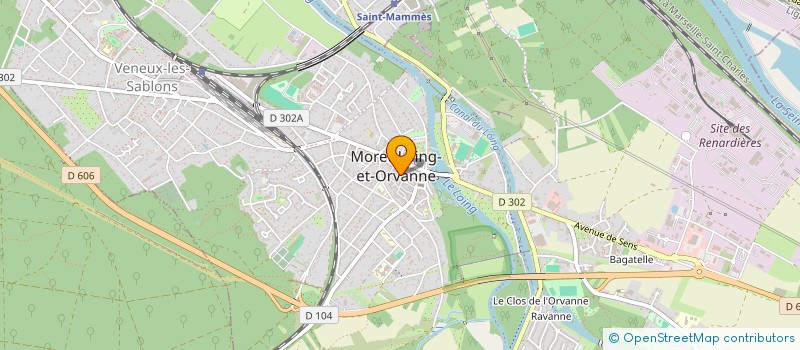 localisation de l'entreprise MADAME KALINE LOCATELLI  MORET-LOING-ET-ORVANNE