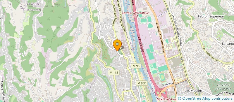 localisation de l'entreprise MADAME KALTHOUM GAZAH  SAINT-LAURENT-DU-VAR