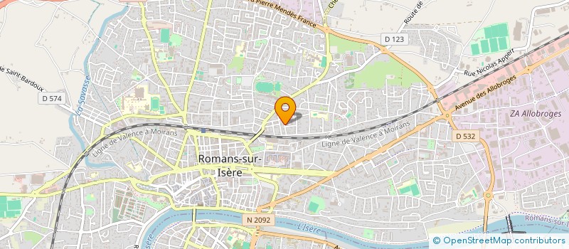 localisation de l'entreprise MADAME KALTHOUM LETIFI  ROMANS-SUR-ISERE