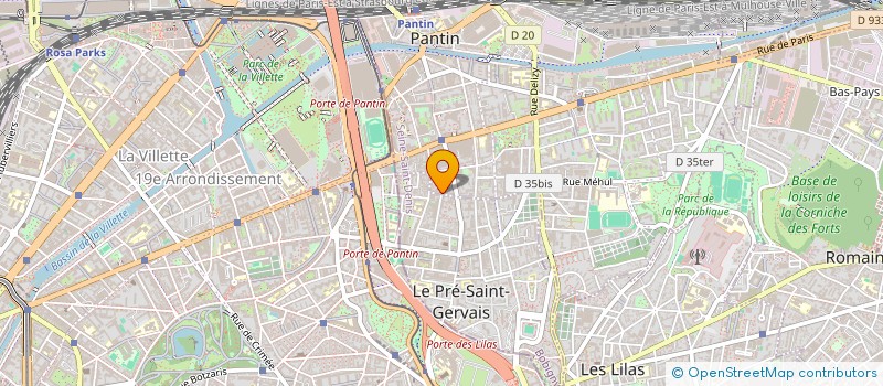 localisation de l'entreprise MADAME KAMEL SABKI  PANTIN