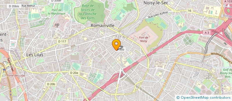 localisation de l'entreprise MADAME KAMELA GUENZET à ROMAINVILLE