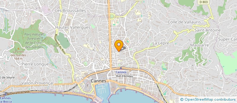 localisation de l'entreprise MADAME KAMELA MOUSTABCHIR à CANNES