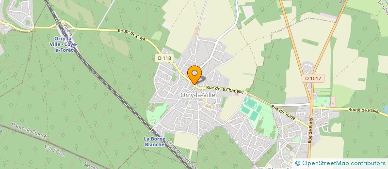 localisation de l'entreprise MADAME KAMELIA BENTALEB  ORRY-LA-VILLE