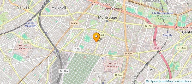 localisation de l'entreprise MADAME KAMELIA CHEIKH  MONTROUGE