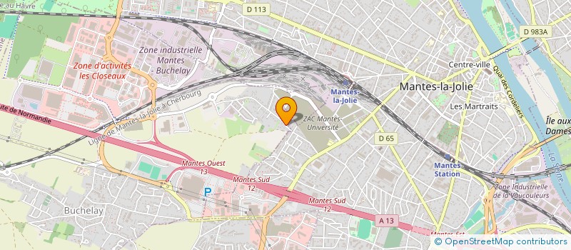 localisation de l'entreprise MADAME KAMELIA EL KHARROUAI  MANTES-LA-VILLE