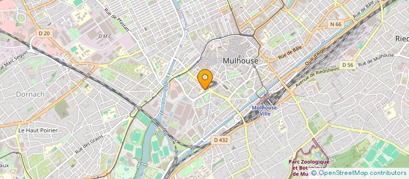 localisation de l'entreprise MADAME KAMELIA KAHLOUCHE  MULHOUSE