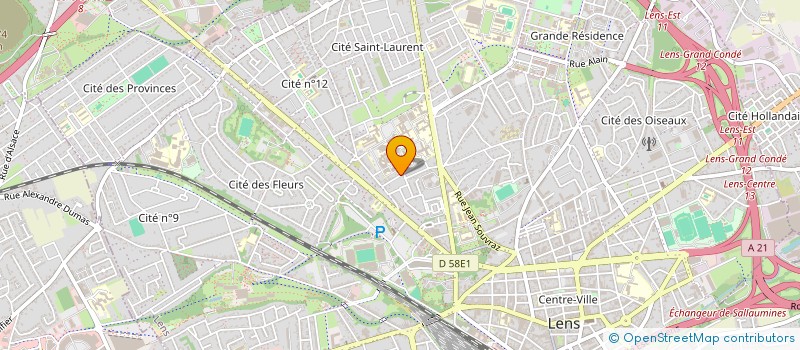 localisation de l'entreprise MADAME KAMELIA KHATTALI  LENS