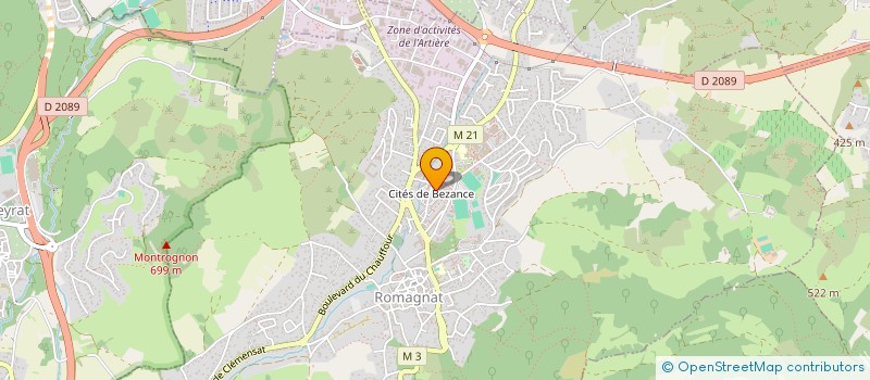 localisation de l'entreprise MADAME KAMELIA SLIMANI à ROMAGNAT