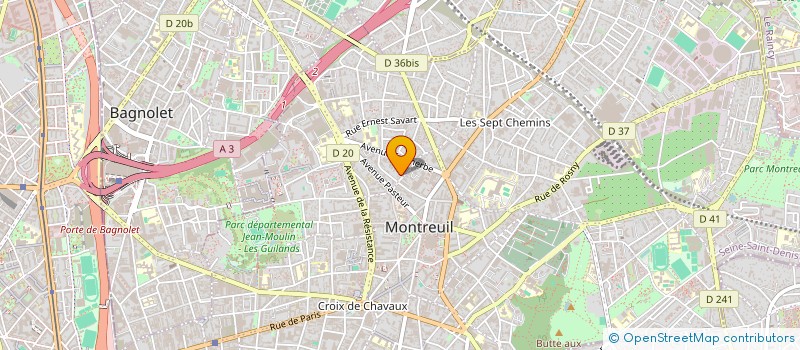 localisation de l'entreprise MADAME KAMELIYA STOEVA  MONTREUIL