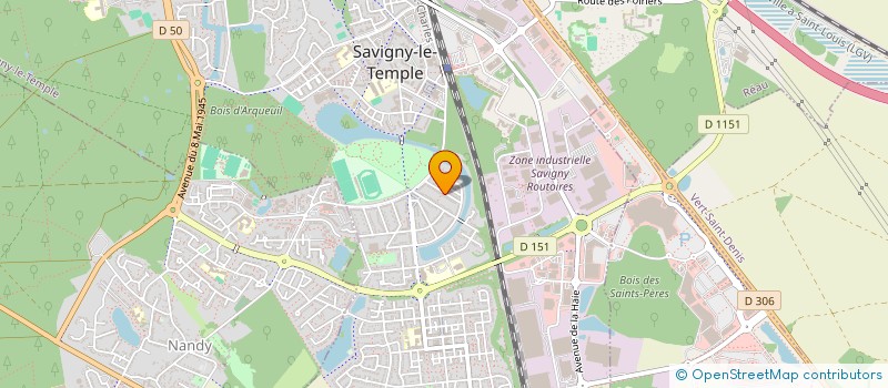 localisation de l'entreprise MADAME KAMELYA MENAIFI  SAVIGNY-LE-TEMPLE