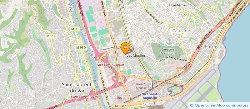 localisation de l'entreprise MADAME KAMETA SALGUIRIYEVA à NICE