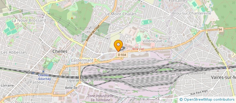 localisation de l'entreprise MADAME KAMILA OLIVEIRA DA COSTA  CHELLES