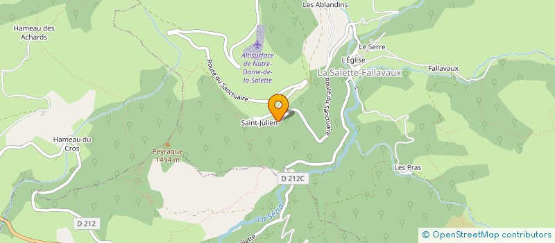 localisation de l'entreprise MADAME KAMILA PIAZZA à LA SALETTE-FALLAVAUX