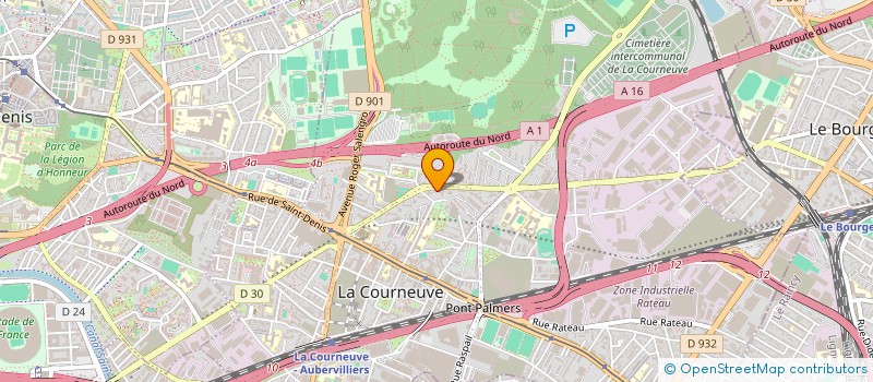 localisation de l'entreprise MADAME KAMILIA ALIOUCHE à LA COURNEUVE