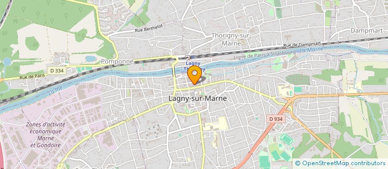 localisation de l'entreprise MADAME KAMIR YEFSAH à LAGNY-SUR-MARNE