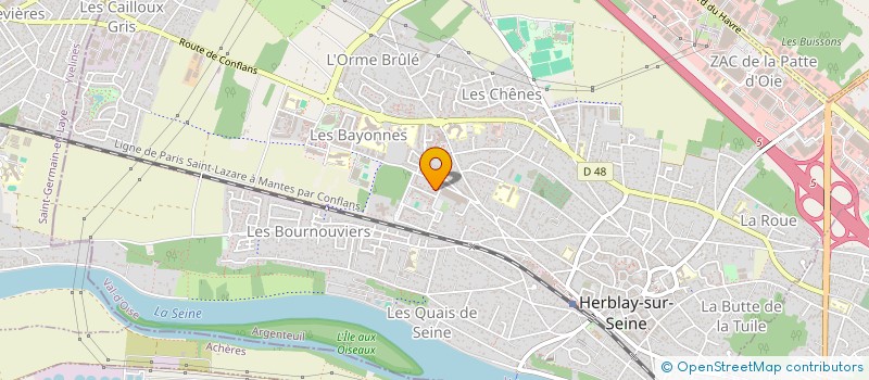 localisation de l'entreprise MADAME KAMISSA CAMARA  HERBLAY-SUR-SEINE