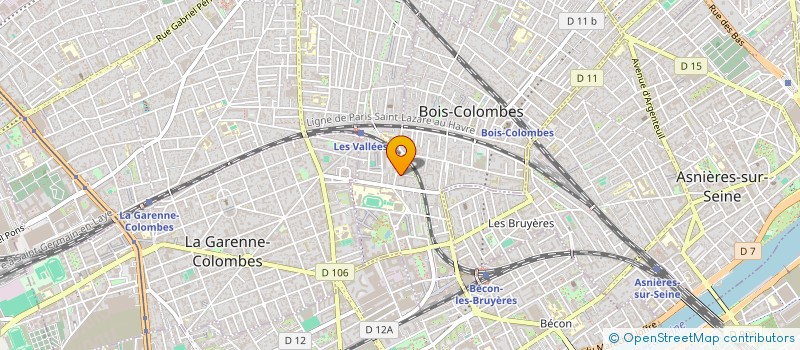 localisation de l'entreprise MADAME KANAKO SATO à BOIS-COLOMBES