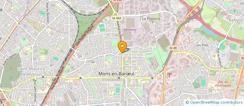 localisation de l'entreprise MADAME KANDIOURA SOUMARE à MONS-EN-BARŒUL