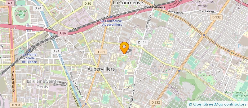 localisation de l'entreprise MADAME KANIA COULIBALY à AUBERVILLIERS