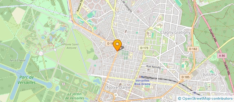 localisation de l'entreprise MADAME KANNETHA DUONG à VERSAILLES