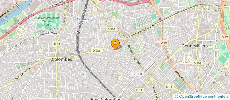 localisation de l'entreprise MADAME KANTONARINDRA ANDRIANAMBININA à BOIS-COLOMBES