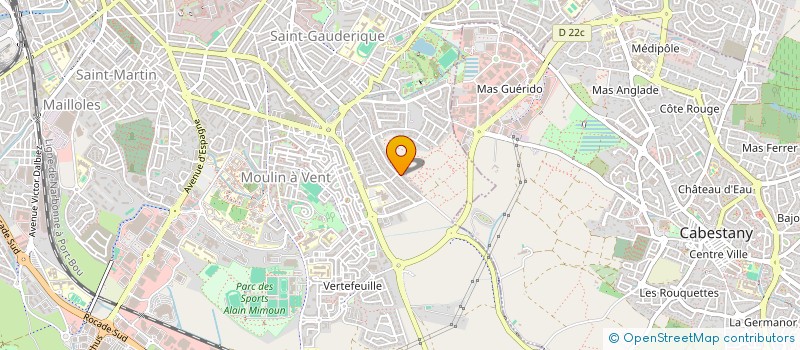 localisation de l'entreprise MADAME KAOUTAR BAGGAR  PERPIGNAN