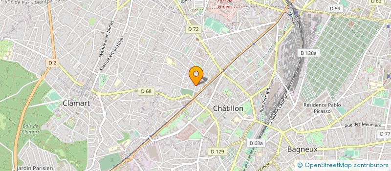 localisation de l'entreprise MADAME KAOUTAR BELHAJ  CHATILLON