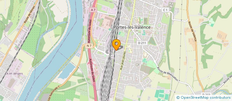 localisation de l'entreprise MADAME KAOUTAR BOULAJHAF  PORTES-LES-VALENCE