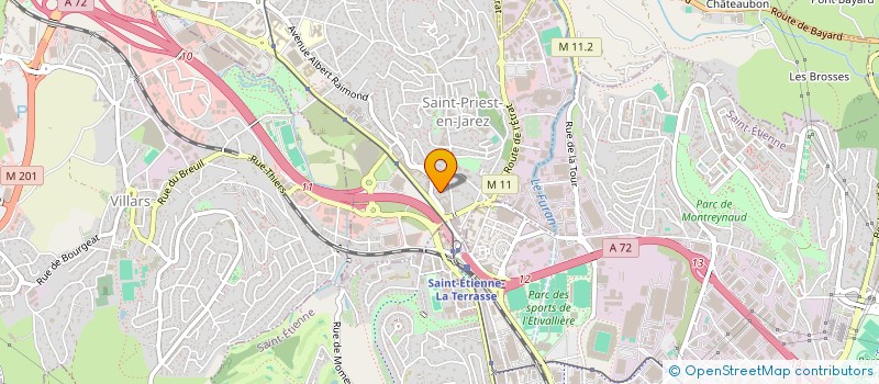 localisation de l'entreprise MADAME KAOUTAR CHOUKRI  SAINT-PRIEST-EN-JAREZ