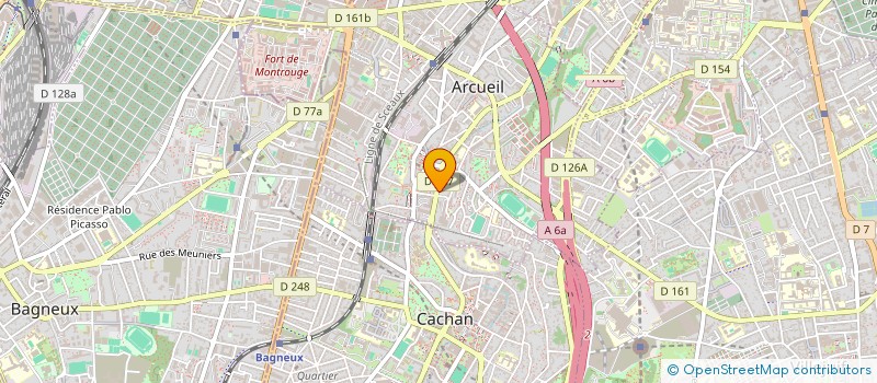 localisation de l'entreprise MADAME KAOUTAR EL AOUALE à ARCUEIL