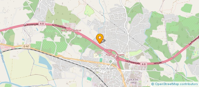 localisation de l'entreprise MADAME KAOUTAR EL MOUSSIKI  PUGET-SUR-ARGENS