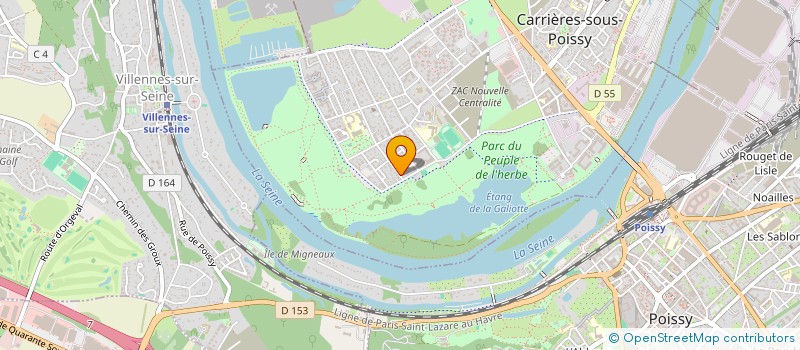 localisation de l'entreprise MADAME KAOUTAR FERDAOUSSI  CARRIERES-SOUS-POISSY