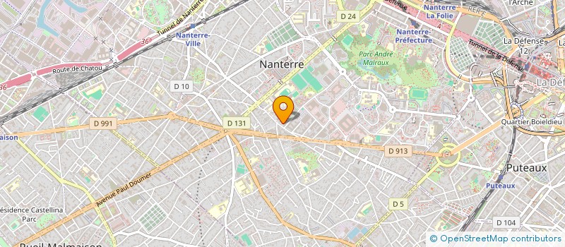 localisation de l'entreprise MADAME KAOUTAR LILI  NANTERRE