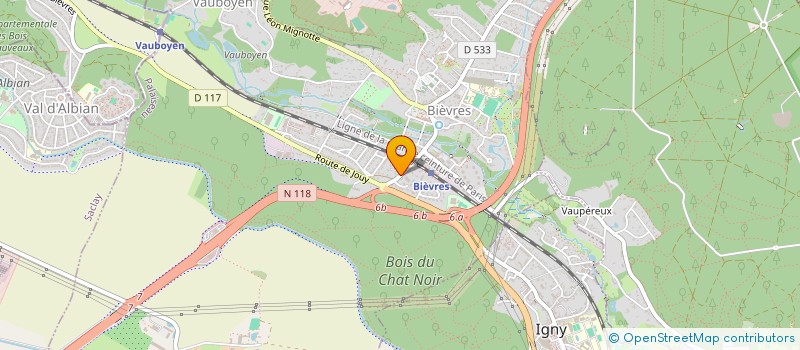 localisation de l'entreprise MADAME KAOUTAR MOUHIB  BIEVRES