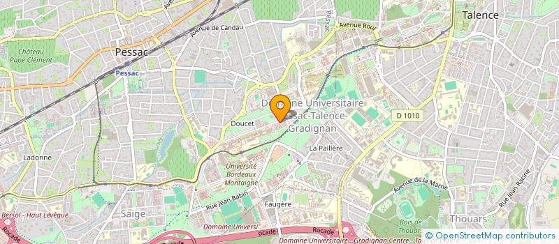 localisation de l'entreprise MADAME KAOUTHAR BENSAAD HOUACH à PESSAC