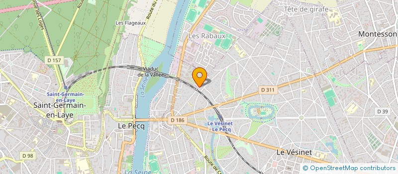 localisation de l'entreprise MADAME KAOUTHER BILAL  LE PECQ